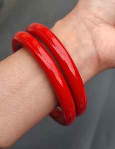 Bracciale Angelo in Resina Naturale Sottile Dipinto a Mano Impermeabile Rotondo <span class=keywords><strong>Viola</strong></span> Blu Verde Rosa per Donne e Ragazze - Product Image 4