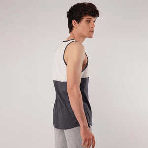 Logotipo personalizado de alta calidad Slim Fit hombres gimnasio músculo entrenamiento chaleco camiseta sin mangas deportes Fitness atleta Top - Product Image 3