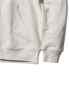 Sweat-shirt unisexe à capuche zippée en molleton de coton épais blanc uni avec poches kangourou et capuche à cordon de serrage, décontracté, OEM - Product Image 6