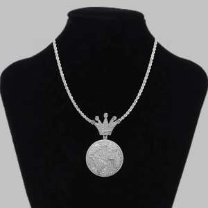 Hip Hop Joyería Fina Passd Diamond Tester 925 Plata VVS Moissanite Círculo Forma Redonda Colgante para Hombres Mujeres - Product Image 1