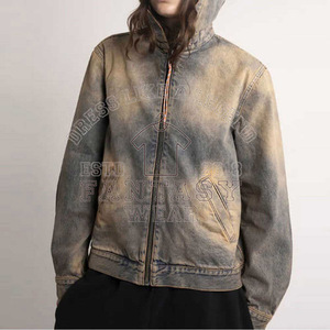 เสื้อแจ็คเก็ตยีนส์ฮู้ดดี้ลำลองและสตรีทแวร์สำหรับผู้ชาย ดีไซน์พรีเมียมสั่งทำพิเศษ ยี่ห้อ FANTASY WEAR OEM 2026 ได้รับการรับรองมาตรฐาน CE ISO - Product Image 3