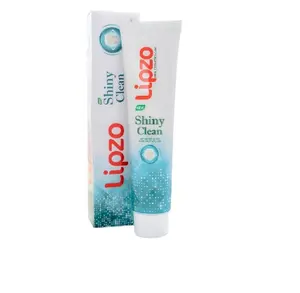 Pasta de dientes Lipzo Shiny Clean es una combinación de gel transparente y fluoruro con la cantidad correcta de espuma para ayudar a mantener la salud de los usuarios