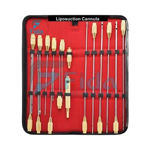 Juego de Cánulas de Liposucción Reutilizables FIDA International con Certificación ISO, 17 Piezas, Mango Ergonómico, Adaptador, para Cirugía Estética - Product Image 2