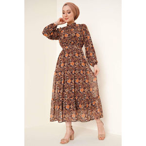 Tunique de caftan en Satin modeste de fabrication turque nouvelle mode musulmane de Dubaï vêtements islamiques d'hiver conception ethnique Abaya coton été - Product Image 5