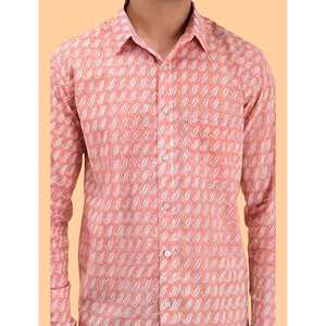 Chemise décontractée pour homme en coton imprimé à manches longues, respirante, en popeline ou tissu Oxford, motif floral ou à pois, offre ODM - Product Image 2