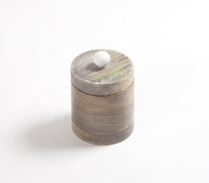 Fabricante de tarros de madera de mango quemado torneado MOQ bajo hecho a mano venta directa de fábrica mayorista - Product Image 1