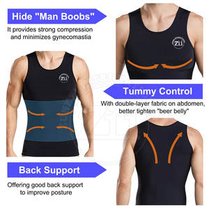 Venta Directa de Fábrica, Chaleco de Compresión de la Mejor Calidad, Chaleco de Compresión Transpirable de Alta Calidad para Hombre - Product Image 5