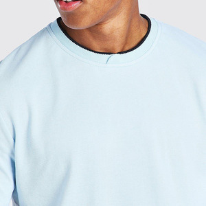 Personalizado Hombres Pantalones Cortos camiseta Conjunto Streetwear Puntada de Algodón de Gran Tamaño Unisex En Blanco Hombres Conjuntos de Verano - Product Image 2