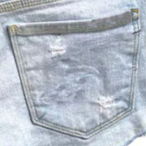 กางเกงยีนส์ขาสั้นเอวต่ำของผู้หญิงกางเกงขาสั้นผ้าฝ้ายสีฟ้า100% แบบกำหนดเองสำหรับ2025 - Product Image 5