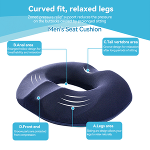 Almofada de almofada para homens/mulheres, almofada para assento de travesseiro pós-parto, para dor no cóccix, cirurgia de hemorróidas, almofada para almofada de almofada - Product Image 5