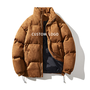 Wholesale Custom Made Winter High Street Hooded Puffer <b>Jacket</b> Men Stand Collar Casual <b>Waterproof</b> High Quality <b>Padded</b> <b>Jacket</b> - Product Image 1