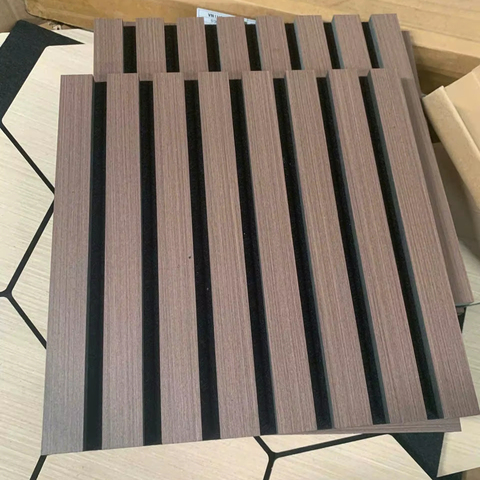 High Quality Modern Design Acoustic Felt Panels Soundproof Wall and Ceiling Rubber Wood Slats for Interior Decoration