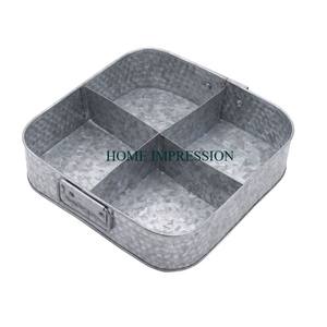 Fabricant de vaisselle ronde en bois et galvanisée pour la maison Plateau sans danger pour les aliments avec poignées de couleur noire avec plateau de la plus grande qualité - Product Image 5