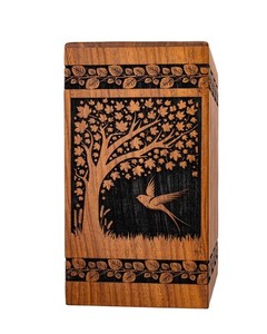 Urnas de madera de estilo americano moderno hechas a mano de gran calidad, urnas de cremación para hombres y mujeres, urnas decorativas para adultos - Product Image 4