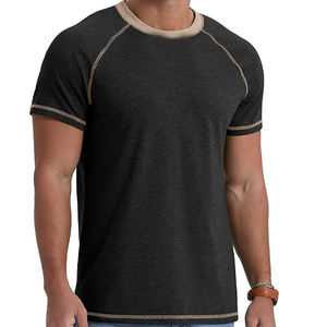 T-shirts pour hommes de haute qualité Meilleure vente Look outclass Hommes Acid Wash T Shirt Solid Premium Quality Stylish Look - Product Image 2