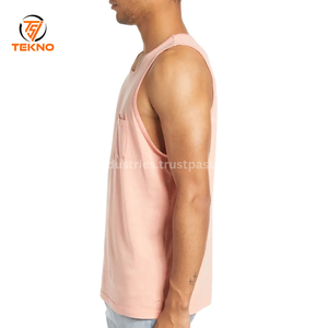 Logo personnalisé respirant hommes débardeurs en coton manches courtes course vêtements de sport du Pakistan chemise de sport pour débardeur de fitness OEM - Product Image 3