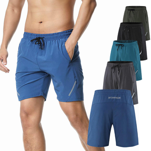 Ropa de gimnasio con logotipo personalizado, pantalones cortos de ajuste cruzado para hombre, pantalones cortos deportivos para entrenamiento físico, pantalones cortos para correr con compresión interna para hombre - Product Image 5