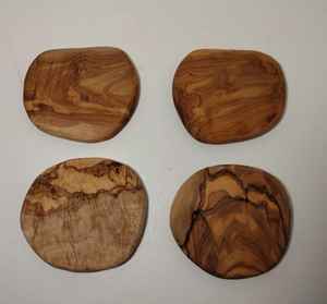 Sous-verres carrés en bois de noyer écologiques et élégants de 300 mm de diamètre, exportés par MN - Product Image 2