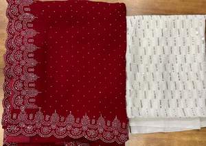 Designer élégant fantaisie impression numérique Georgette Saree exclusif élégant Sari Blouse ethnique dernier chemisier à la mode - Product Image 4