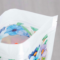 Pochette transparente imprimée avec fermeture à glissière pour bonbons, friandises, collations et aliments