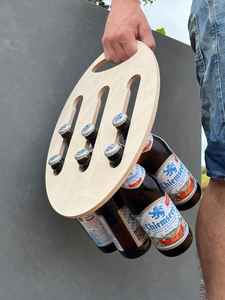 Personalized Wooden <b>Wine</b> Shot <b>Glass</b> Cup Beer <b>Holder</b> - Product Image 4