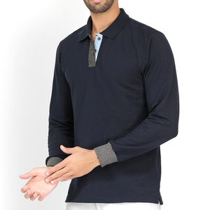 Polo de manga larga de alta calidad para hombre de primavera y otoño, nueva ropa de calle de moda de lujo, Polo con logotipo personalizado - Product Image 4