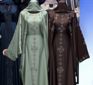 Nouvelle Abaya Traditionnelle Islamique pour Femmes, Style Dubaï, Printemps 2026, en Polyester Respirant, Longueur Cheville, pour Femmes Saoudiennes et Musulmanes - Product Image 1