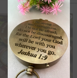 Premium QualityCustom <b>Engraved</b> Keepsake for Christmas Baptism <b>Compass</b> Christening Gifts for Him - Product Image 2