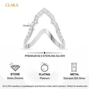 Anillos de Plata de Ley 925 de Primera Calidad para Mujer, Chapados en Rodio con Diamante Corte Princesa, Joyería Fina - Product Image 5