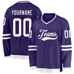 Maillot de hockey personnalisé 100% maillot de hockey sur glace en polyester uniforme de sport conception différente maillot de hockey sur glace sublimé par l'équipe OEM - Product Image 4