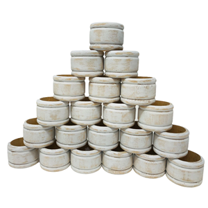 Servilletero de madera de escritorio para decoración del hogar, soporte para pañuelos con diseño circular, Calidad exclusiva para la venta - Product Image 2