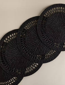 Nouveau design de dessous-de-plat en jonc de mer noir fabriqué au Vietnam avec prix de gros OEM ODM couleur, dimension. - Product Image 4