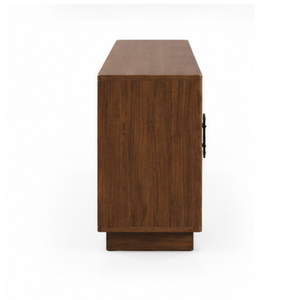 Buffet en bois massif avec portes à panneaux arqués et poignées décoratives pour salle à manger, hôtel, intérieur - Product Image 3