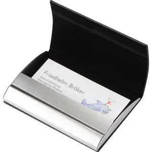 Porta biglietti da visita e portablocco in metallo personalizzato di Sheila - Product Image 2