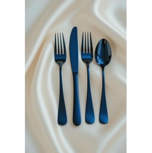 Juego de cubiertos chapados en acero inoxidable Acabado en plata Utensilios de comedor de lujo Certificado ISO9001 Durable para bodas y uso doméstico - Product Image 2