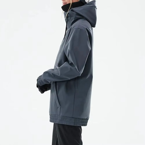 Veste d'hiver pour homme, grande taille, imperméable, coupe-vent, fermeture éclair, réversible, respirante, personnalisable - Product Image 2