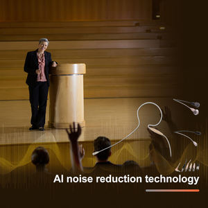 Microphone cravate filaire avec écouteurs et accessoires, réponse en fréquence 20 Hz-20 kHz, modèle NHS660 - Product Image 4