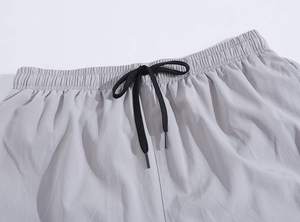 Mens Double-<b>Layer</b> Sporty Athletic Sports Shorts with Elastic Waist Zip Pockets Pattern Breathable & Quick Dry - Product Image 4