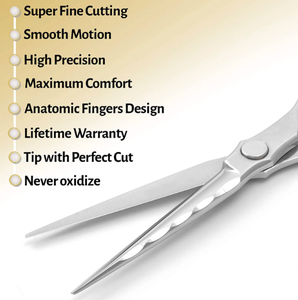 กรรไกรตัดเล็บแบบเลเซอร์ทำจากเยอรมันทำจากสเตนเลสสตีลสำหรับใช้ในร้านเสริมสวยตัดผม - Product Image 2