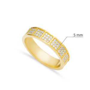 Anillo de plata 925 de alta calidad con piedras CZ Joyería turca hecha a mano para compradores al por mayor - Product Image 2