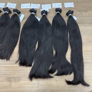 ลดกระหน่ํา!!! ผ้าเครื่องตรงธรรมชาติเนียนนุ่มพิเศษ 100% ผมมนุษย์เวียดนาม ผ้าคู่ ราคาส่ง - Product Image 3