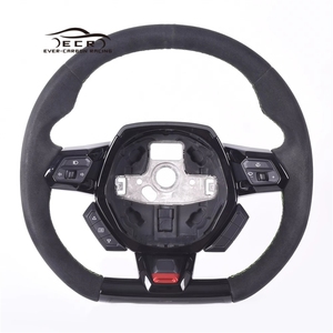 Ever-Carbon Racing ECR nouveau Design volant en cuir suédé pour <span class=keywords><strong>Lamborghini</strong></span> Huracan volant en Fiber de carbone - Product Image 1