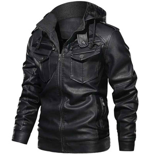 Chaqueta de Motociclista Negra de Diseño Personalizado para Hombre, Cuero Genuino, Tejida a Crochet, Transpirable, Resistente al Viento, con Cremallera, Estilo Elegante, Talla Grande, Invierno - Product Image 6
