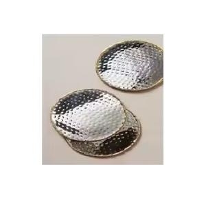 High Quality Copper <b>Coaster</b> Latest Hammered Design Best Price Metal Table Decoration Bar Occasions Sublimation <b>Heated</b> Mat/Pad - Product Image 2