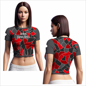 เสื้อครอปสำหรับผู้หญิงเสื้อครอปแบบลำลองเสื้อครอปสำหรับผู้หญิงดีไซน์ล่าสุดโลโก้ของคุณ2025 - Product Image 4