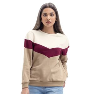 Sudadera Extra Grande de Forro Polar con Bloques de Color para Mujer, Invierno, Impresión de Logotipo Personalizado, 100% Algodón, Calidad Premium, Elección Perfecta para Minoristas - Product Image 1