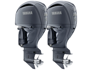 Nuevo Twin Y a m a H a 300hp DEC Outboards | Digiiital Electroniiic Controls, 30 "Shaft Forsale - Product Image 1