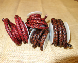Nouveaux Cordons en Cuir Tressés à la Main par des Designers Renommés, de 3mm à 12mm, Couleurs Personnalisables, Logo, Prix de Gros Compétitif, Accessoires de Bijoux DIY - Product Image 5