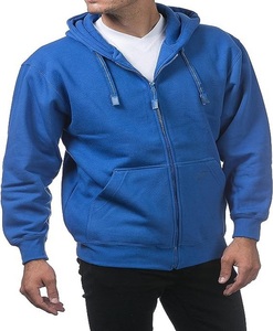 Sweat à capuche en molleton à fermeture éclair sur le devant pour hommes, poids lourd, 60% coton 40% polyester, vêtements importés, fermeture à capuche, lavage en machine - Product Image 2