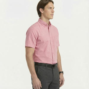 Customized Men's Solid Bamboo <b>Dress</b> <b>Shirt</b> Regular Fit <b>Short</b> <b>Sleeve</b> Eco-Friendly Formal Style - Product Image 6